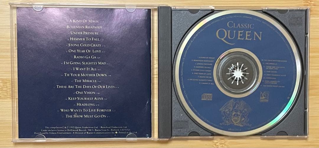 Queen - Classic Queen CD Album, 1992 US Release, Rock Greatest Hits Compilation
