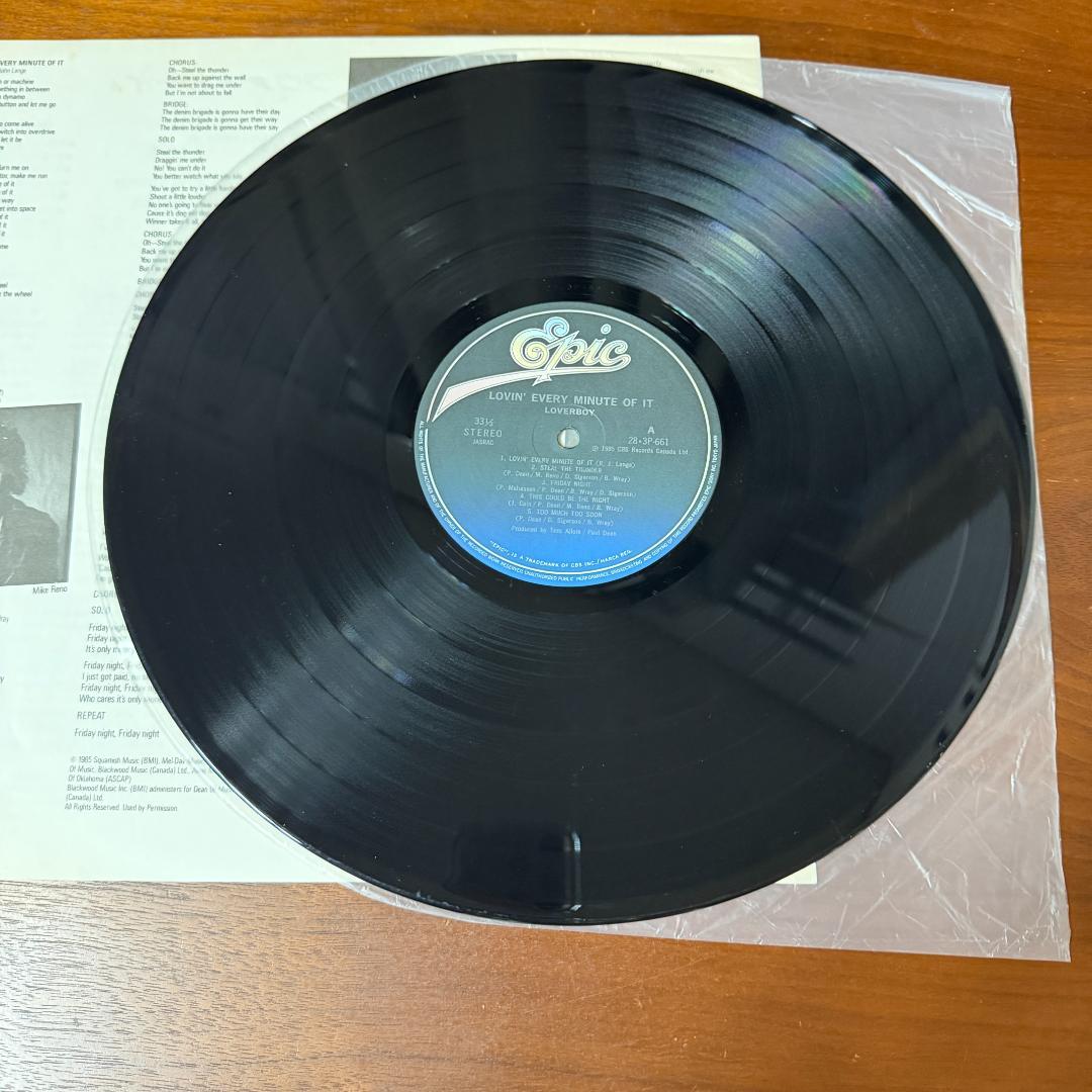 Loverboy Lovin' Every Minute Of It LP Vinyl Record Japan Pressing with Obi