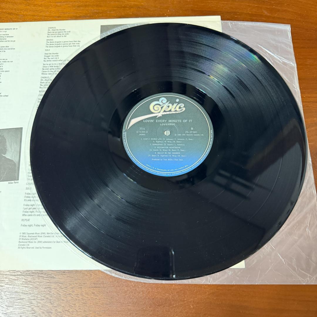 Loverboy Lovin' Every Minute Of It LP Vinyl Record Japan Pressing with Obi