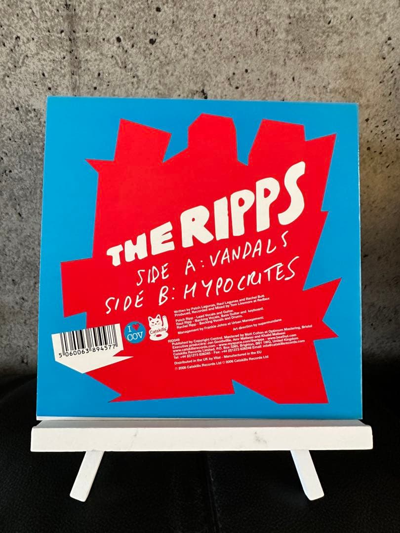 The Ripps Vandals 7" White Vinyl Single Catskills Records UK Indie Rock