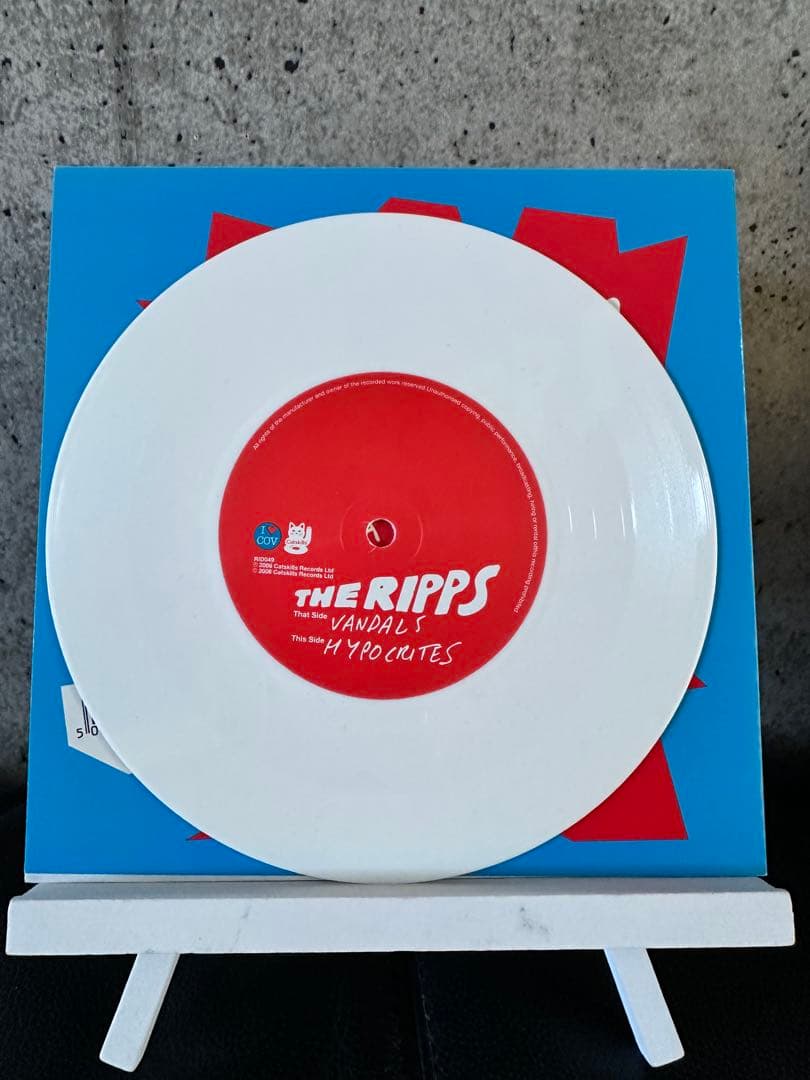 The Ripps Vandals 7" White Vinyl Single Catskills Records UK Indie Rock