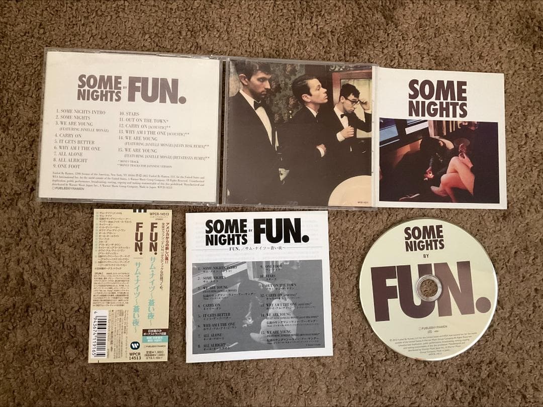 Fun. Some Nights Japan CD WPCR-14513 With OBI Japanese Press Indie Pop