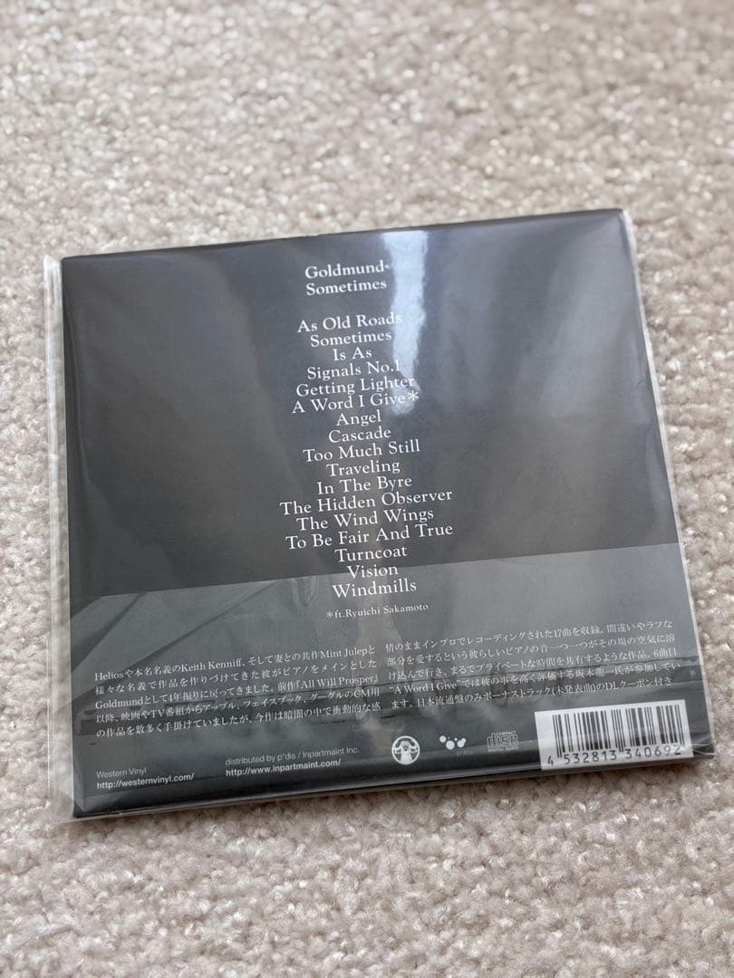 Goldmund Sometimes CD Japan Press with OBI Keith Kenniff Ryuichi Sakamoto