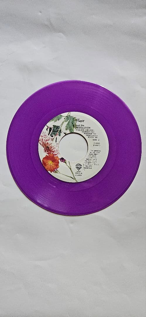 Prince - When Doves Cry 7" Vinyl Single, Rare Purple Colored Disc, Japan Import