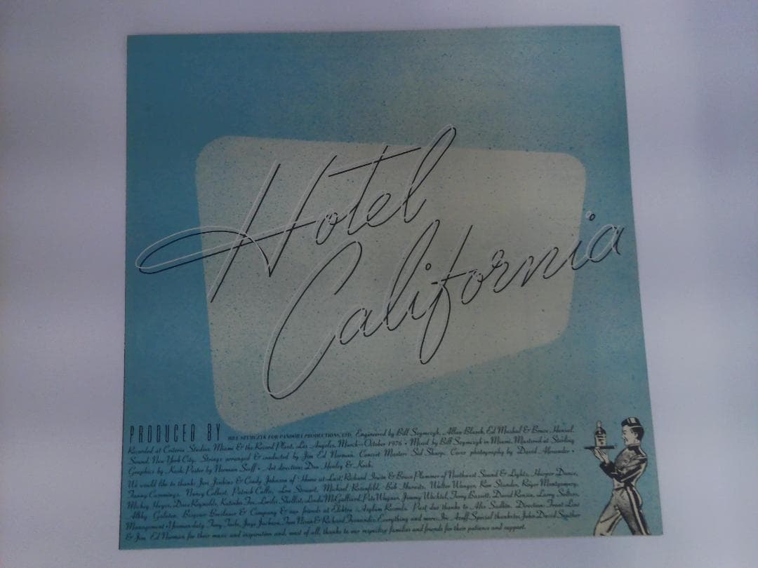 Eagles - Hotel California Vinyl LP Japan P-10221Y Obi Poster Classic Rock