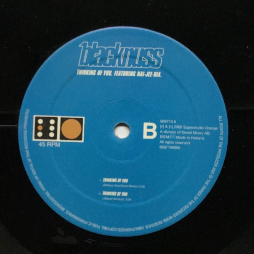 BLACKNUSS Thinking Of You 12" Vinyl 2000 Holland Pressing House Electronic Dance