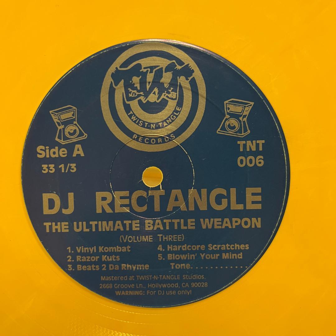 DJ Rectangle - The Ultimate Battle Weapon (Vol. 3) Yellow Vinyl DJ Tool Breaks