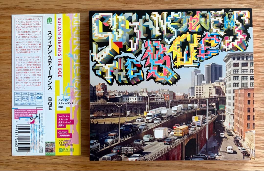 Sufjan Stevens The BQE CD+DVD Japan Press 2-Disc Set with OBI Strip