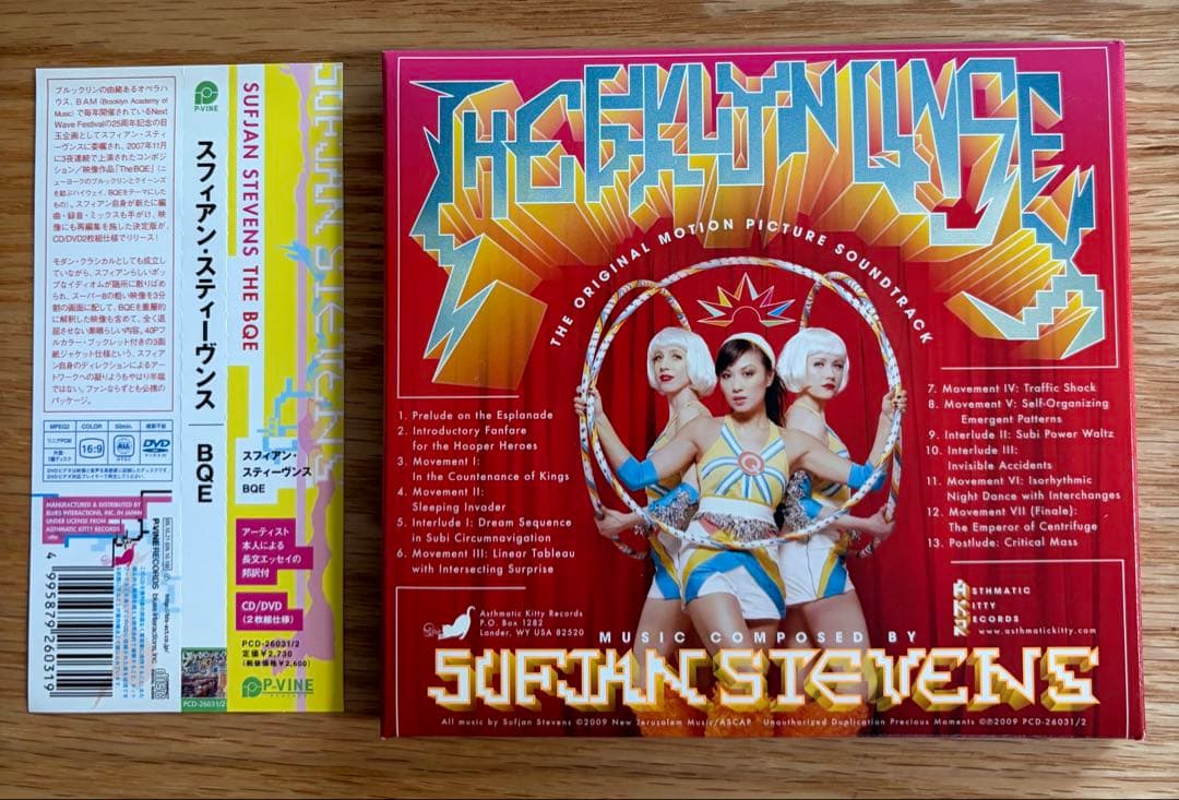 Sufjan Stevens The BQE CD+DVD Japan Press 2-Disc Set with OBI Strip