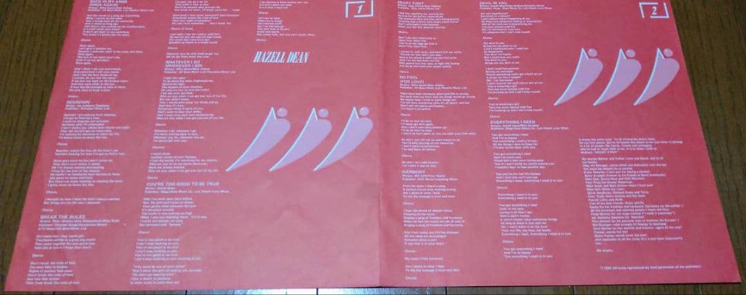 Hazell Dean - Heart First Vinyl LP Japan 1984 Hi-NRG Alfa International Obi