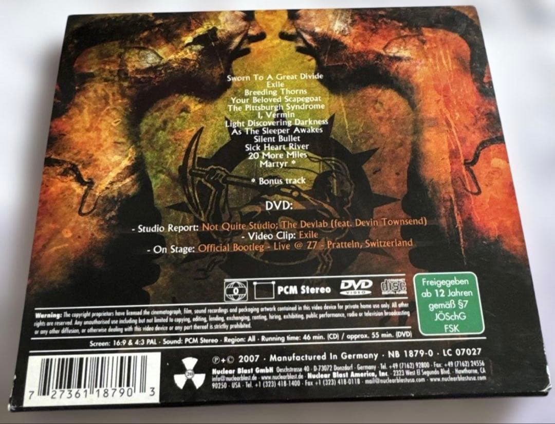 Soilwork Sworn to a Great Divide CD+DVD Limited Edition 2007 Metal Import