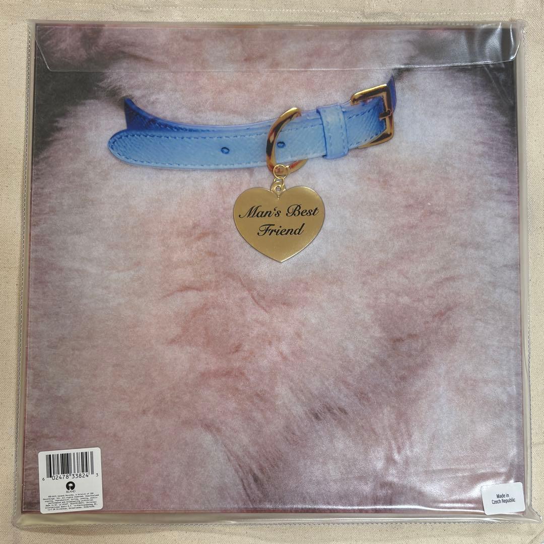 Sabrina Carpenter Man's Best Friend Limited Luxe Vinyl LP Blue Faux Fur Jacket