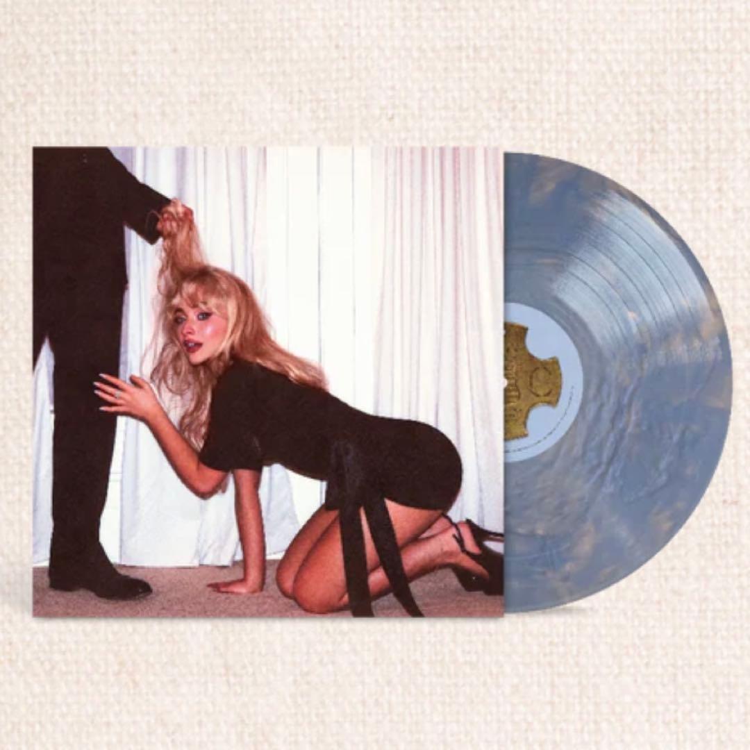 Sabrina Carpenter Man's Best Friend Limited Luxe Vinyl LP Blue Faux Fur Jacket