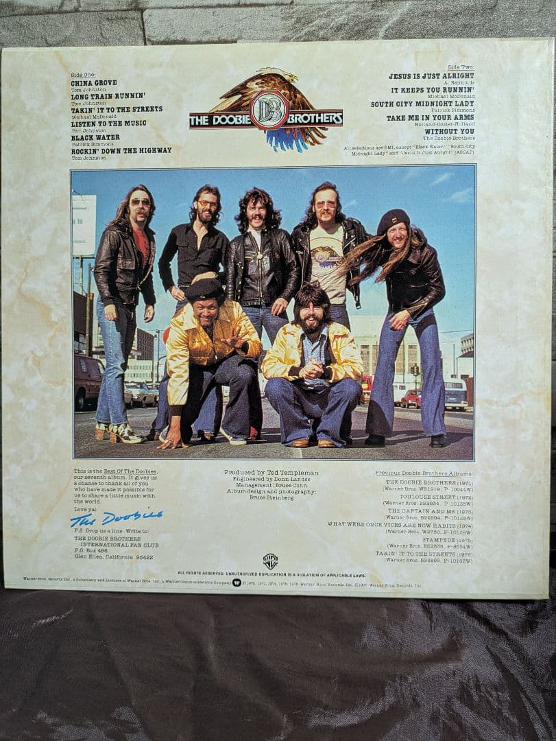 The Doobie Brothers - Best Of The Doobies Vinyl LP Japan P-10263W Rock Album