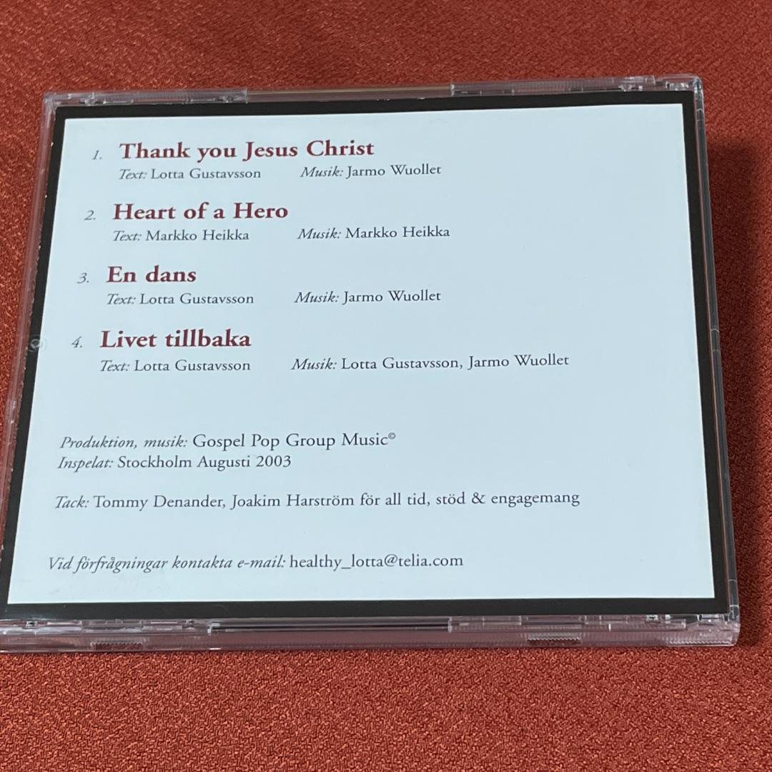 Lotta Gustavsson Thank You Jesus Christ CD 2003 Limited 300 Made Melodic AOR