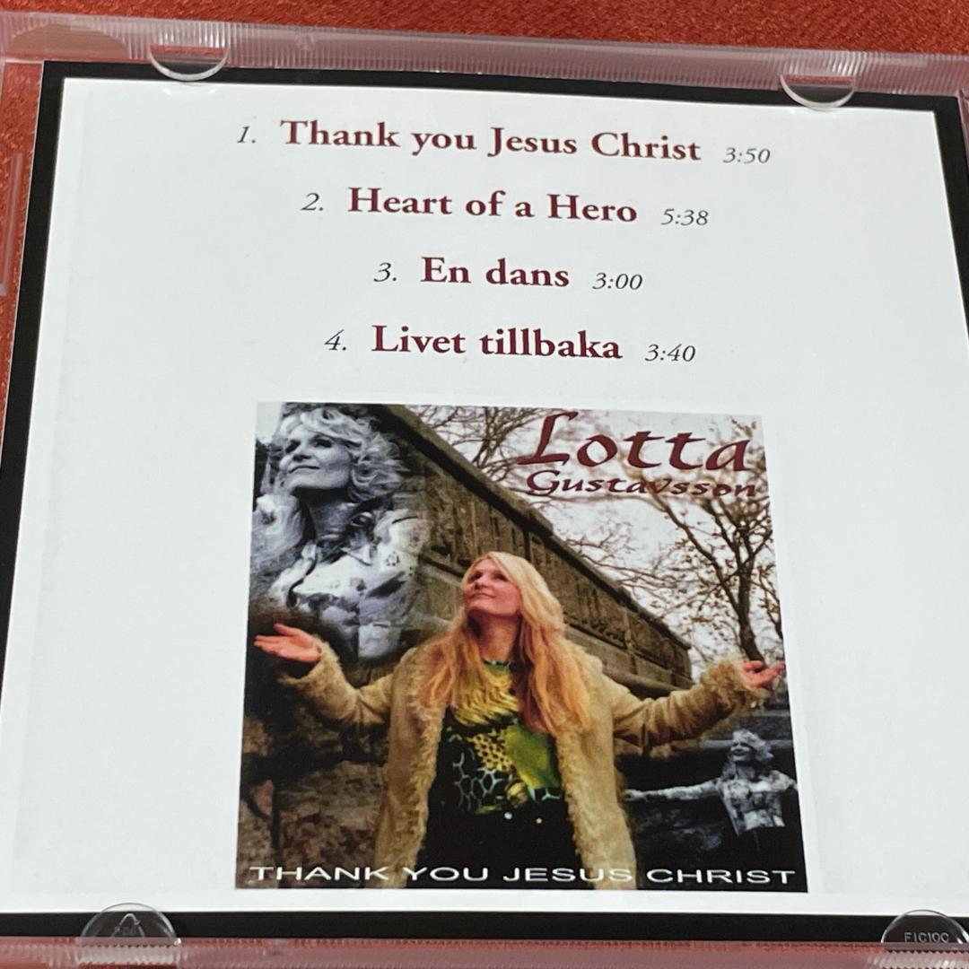 Lotta Gustavsson Thank You Jesus Christ CD 2003 Limited 300 Made Melodic AOR
