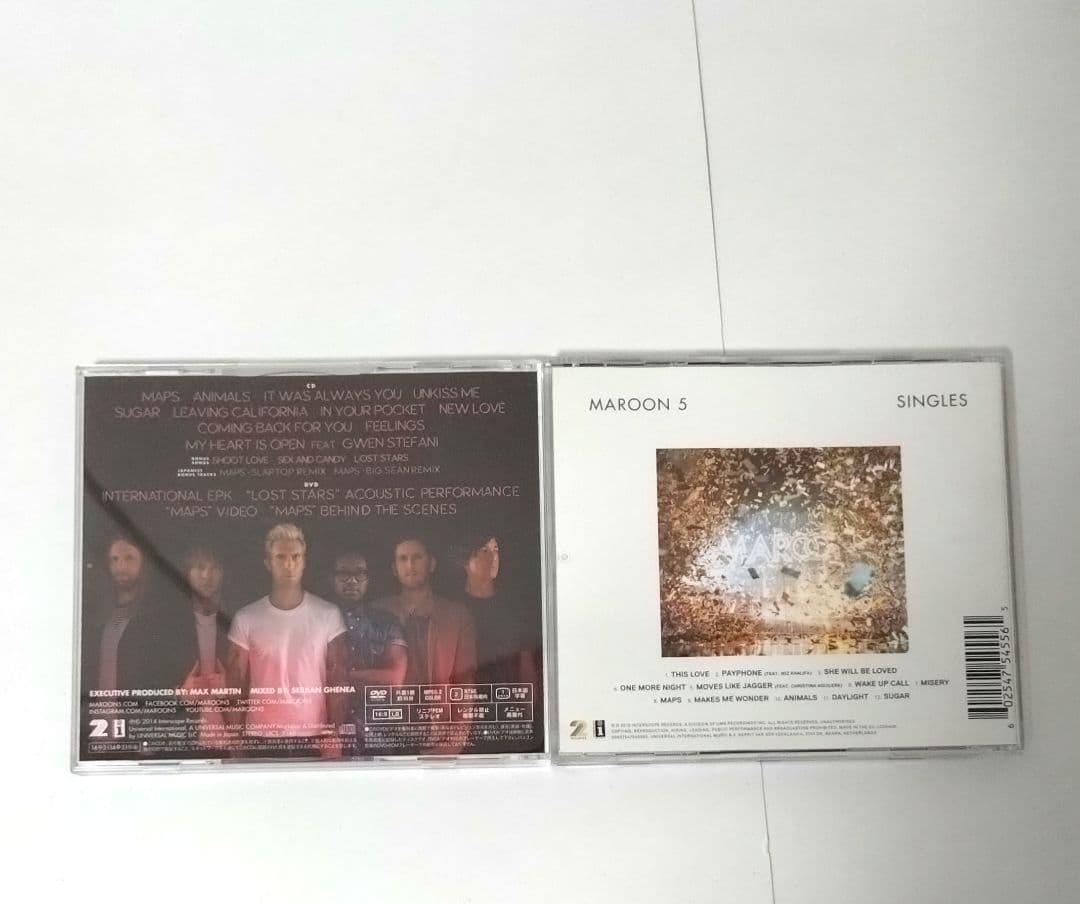 Maroon 5 - V & Singles 2-CD Set (Japan Press, Limited Edition, 2014)
