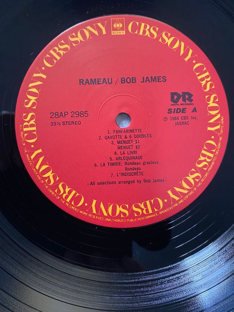 Bob James - Rameau LP Japan Original 1984 Jazz Fusion CBS/Sony 28AP 2985