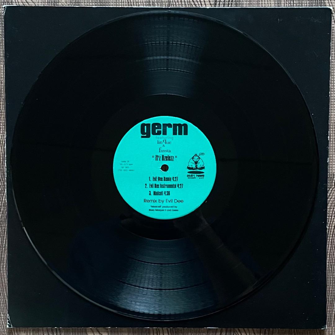 Germ ft. Lin Que & Finsta - It'z Uzelezz 12" Vinyl Hip Hop Quiet Force Records