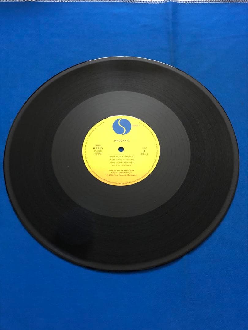 Madonna - Papa Don't Preach 12" Single Japan P-3603 With Obi Rare 1986