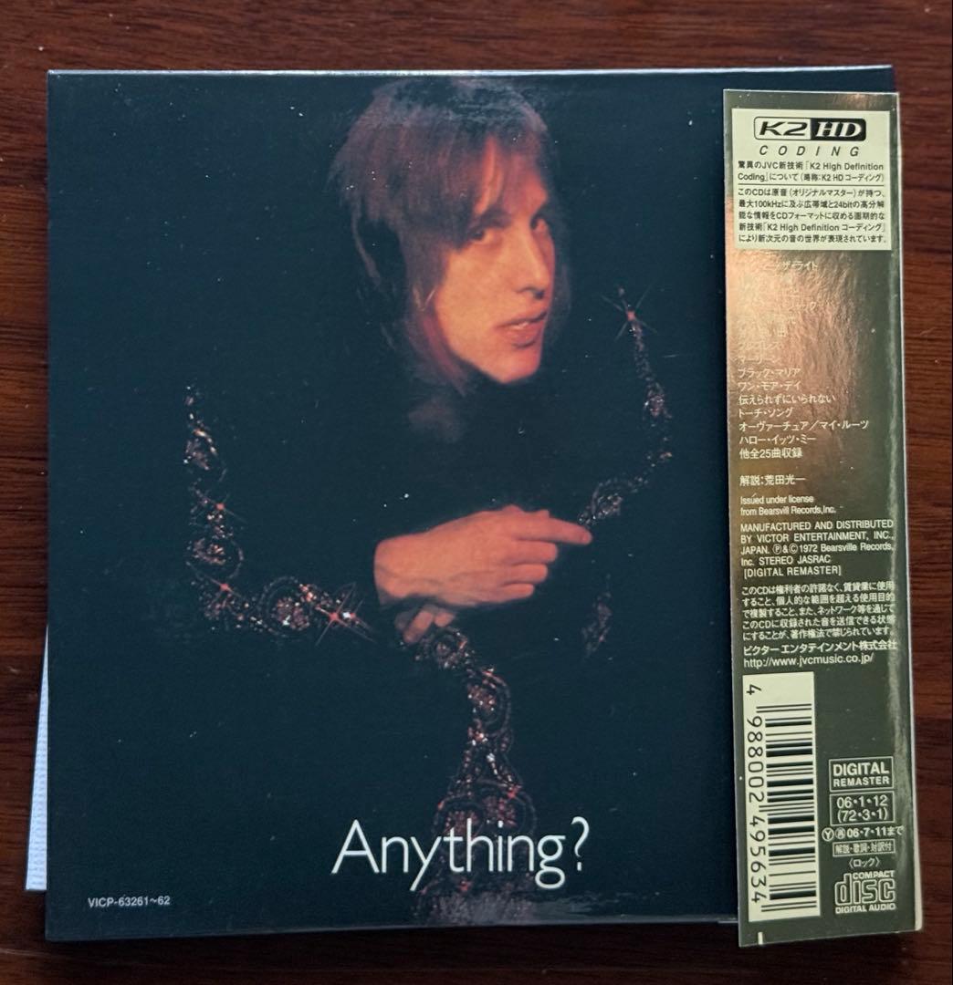 Todd Rundgren Something/Anything CD Japan K2HD Paper Sleeve Used | Japansoundstore