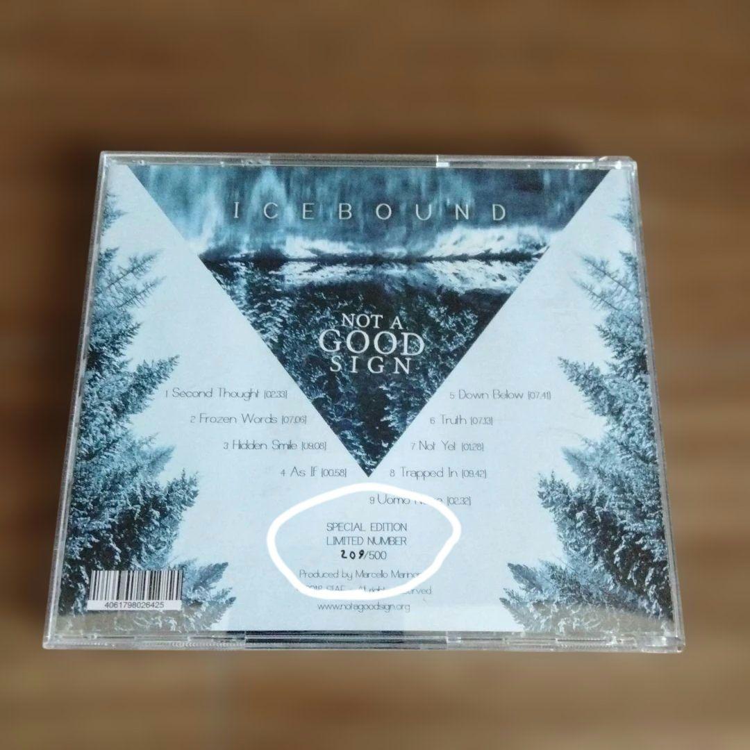 Not a Good Sign - Icebound CD, Limited Edition 209/500, Signed, Italian Prog