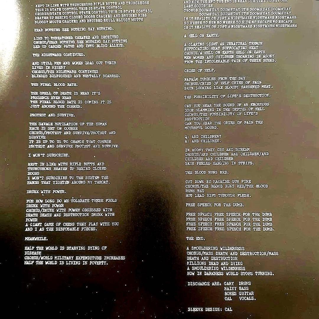 Discharge - Hear Nothing See Nothing Say Nothing LP Japan 1983 VAP Obi Vinyl