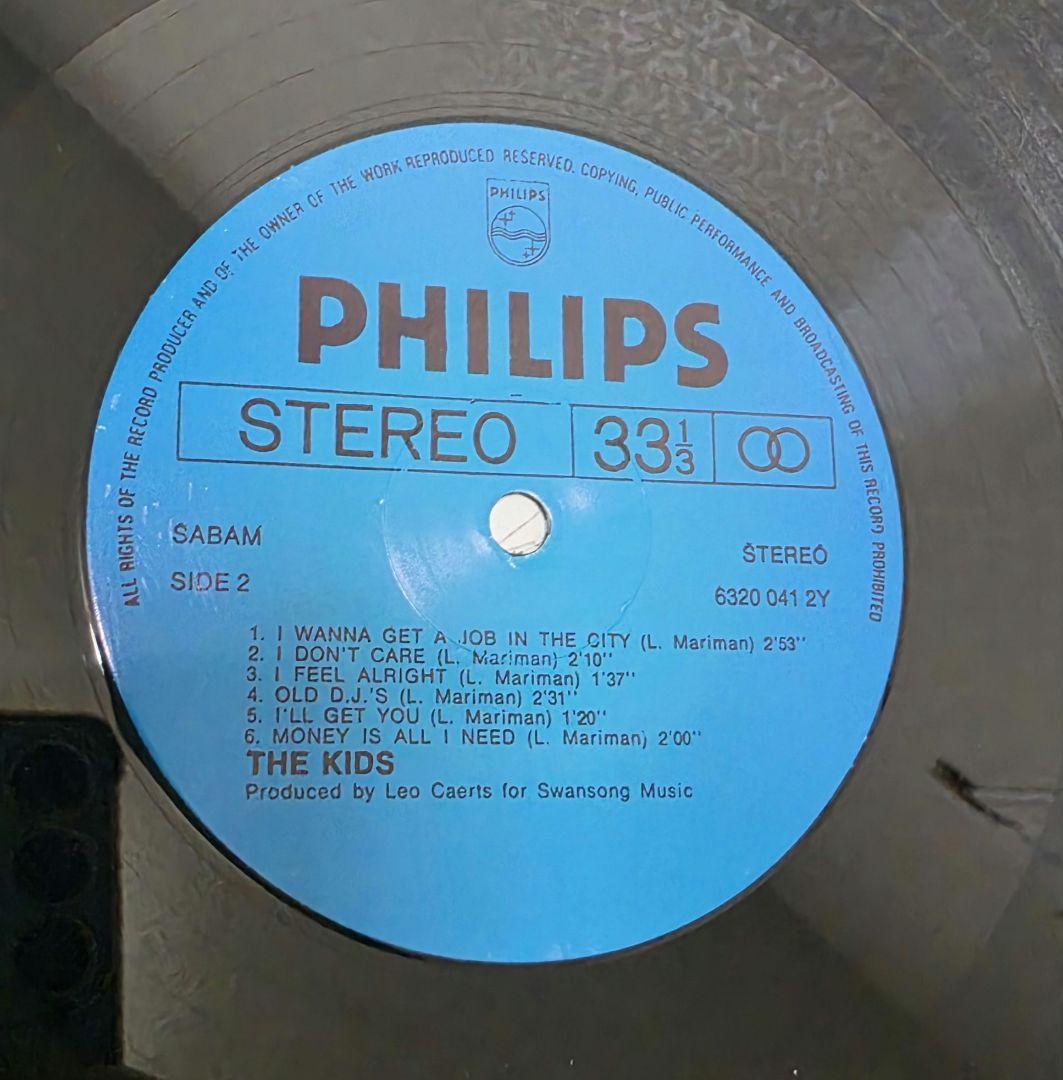The Kids - The Kids Vinyl LP Belgium Punk Rock Philips 1978