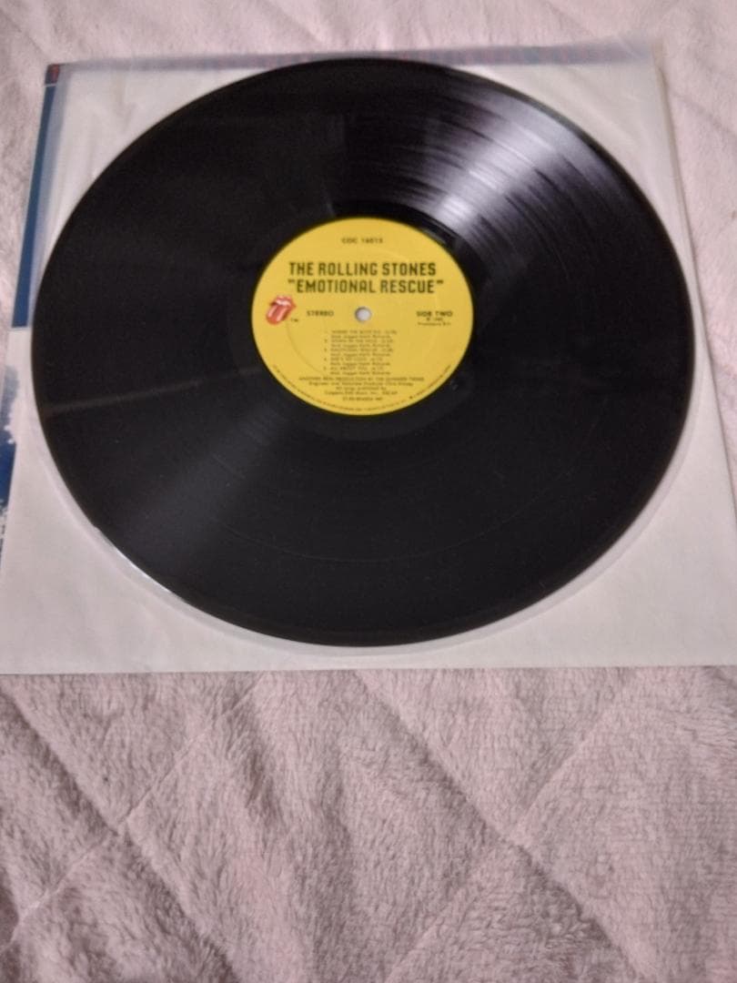 The Rolling Stones - Emotional Rescue LP Vinyl Record US Pressing w/ Poster
