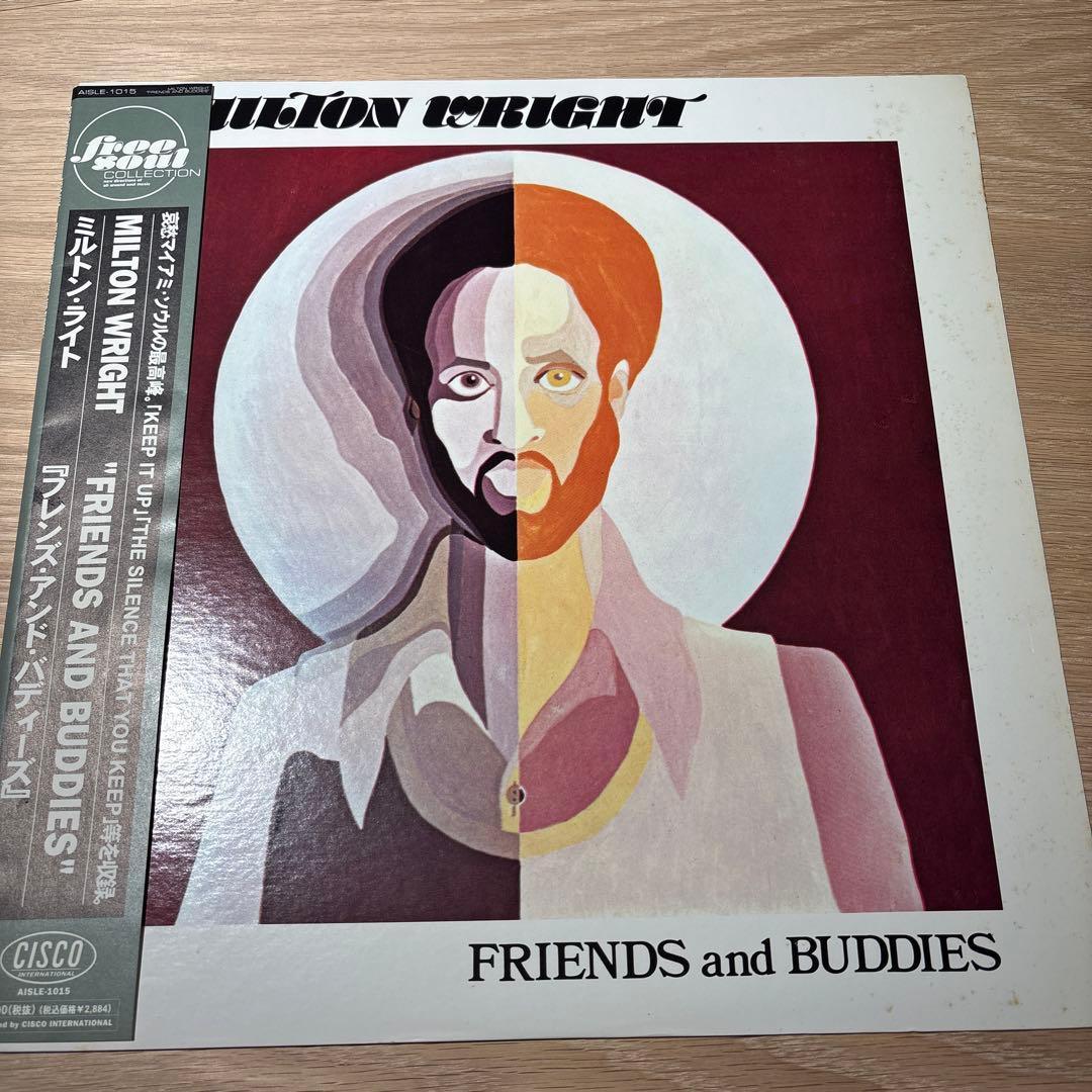 Milton Wright - Friends And Buddies LP 1996 Japan Pressing w/ Obi Rare Soul