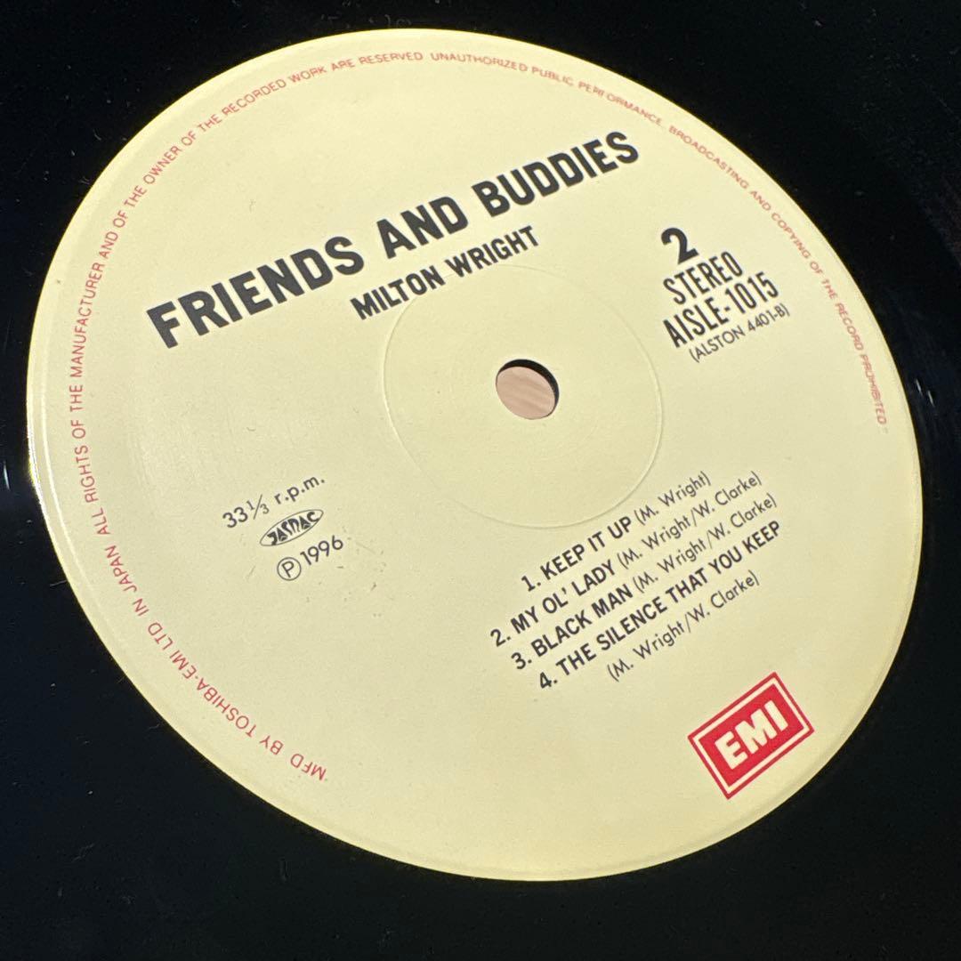 Milton Wright - Friends And Buddies LP 1996 Japan Pressing w/ Obi Rare Soul