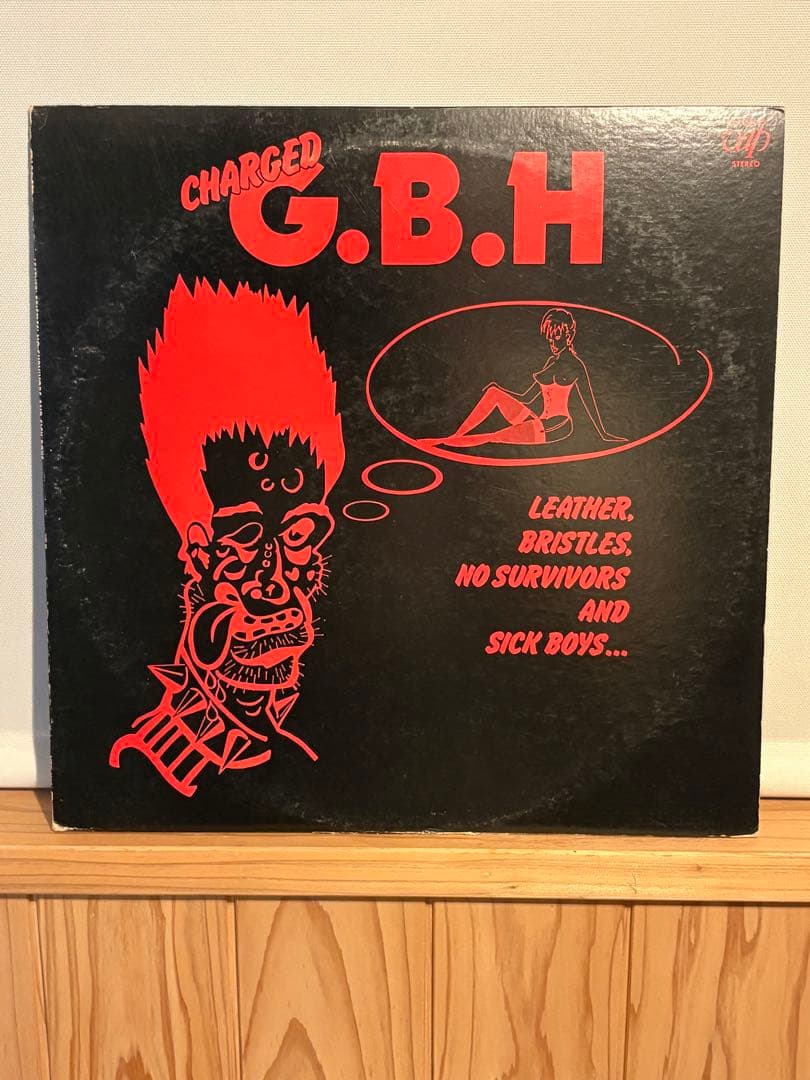 Charged G.B.H. Leather, Bristles... 1984 Japan LP VAP 35104-25 Punk Hardcore