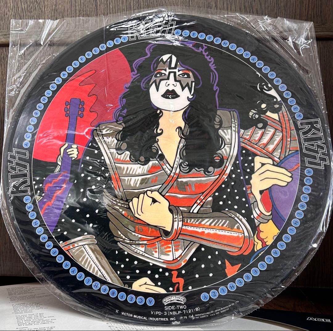 KISS Ace Frehley Japan LP Picture Disc 1979 VIPD-3 Original with OBI