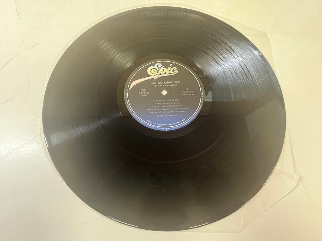Stanley Clarke Let Me Know You LP 1982 Japan Epic 25.3P-372 w/ OBI Fusion Jazz