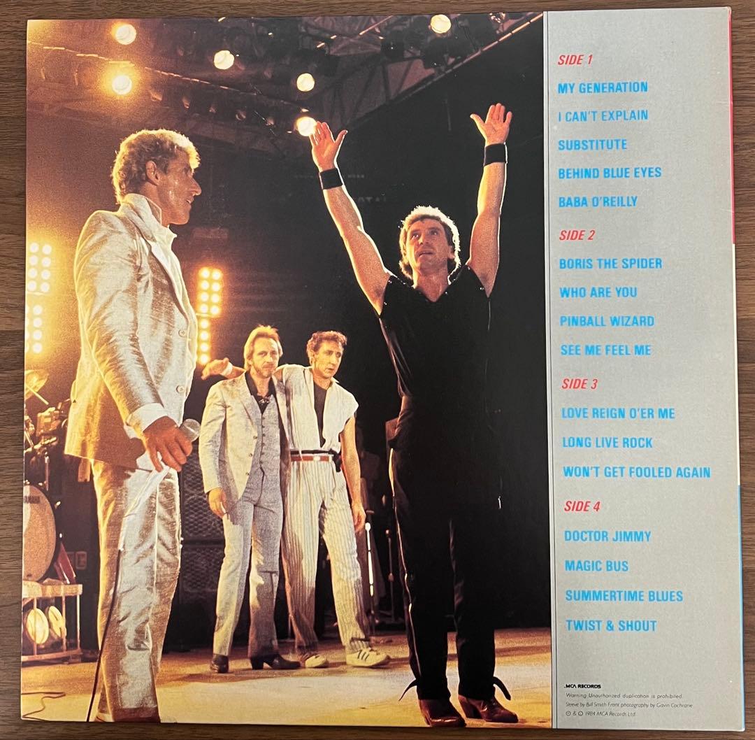 The Who - Who's Last 2LP Japan Vinyl Record 1984 MCA P-6197-8 with Obi