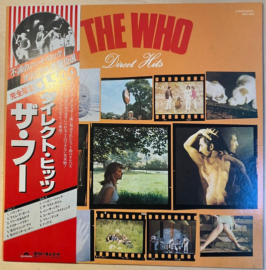 The Who - Direct Hits LP Japan Reissue 1980 Polydor MPX 4020 With Obi Insert