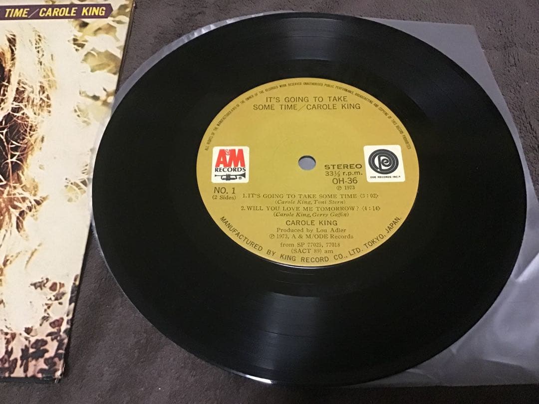 Carole King It's Going To Take Some Time Japan 4-Track EP w/ Obi OH-36