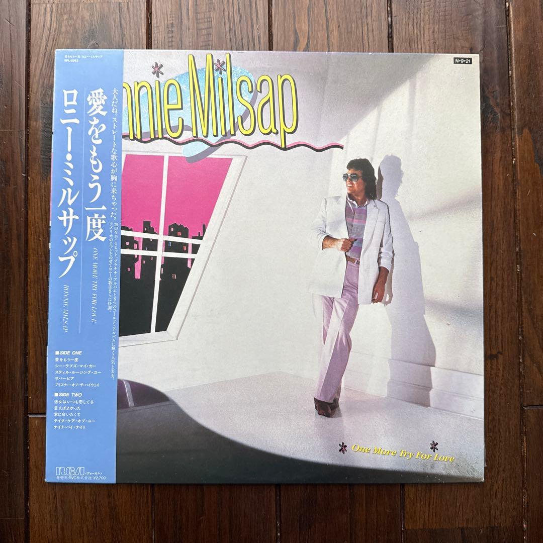 Ronnie Milsap - One More Try For Love Japan LP Vinyl Record with Obi & Insert