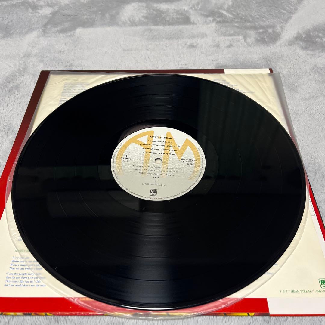 Y&T Mean Streak LP 1983 Japan Original Pressing Vinyl Record A&M Records
