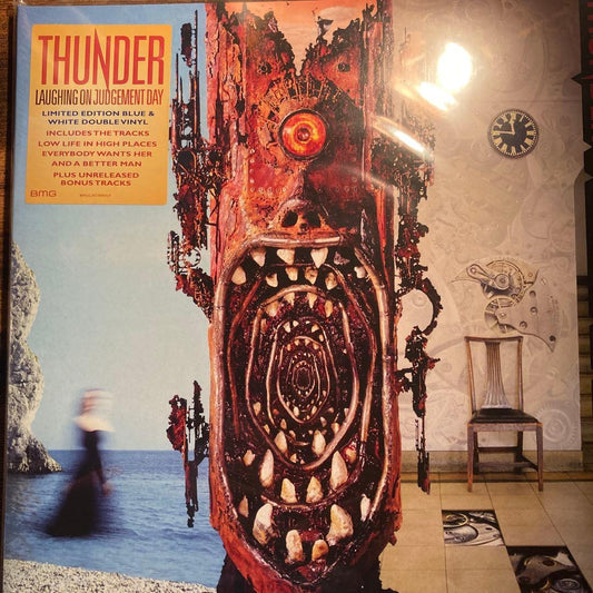 Thunder - Laughing On Judgement Day 2LP Blue & White Vinyl Limited Edition BMG