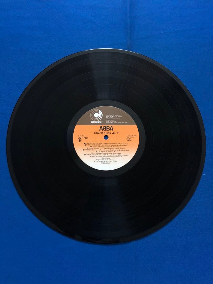 ABBA Greatest Hits Vol. 2 Vinyl LP Japan Discomate DSP-5133 w/ Obi Insert