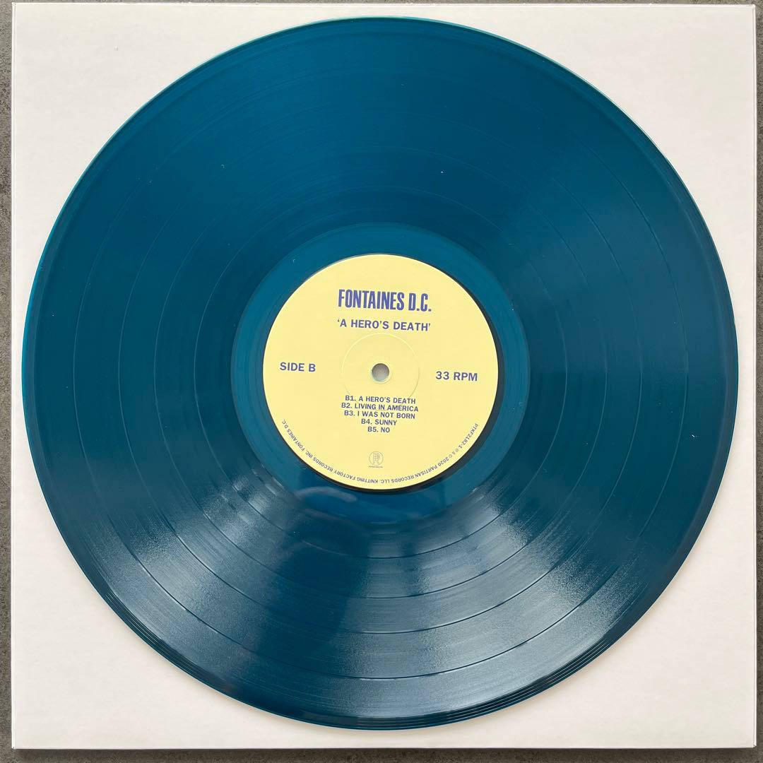 Fontaines D.C. - A Hero's Death LP Limited Blue Stormy Colored Vinyl