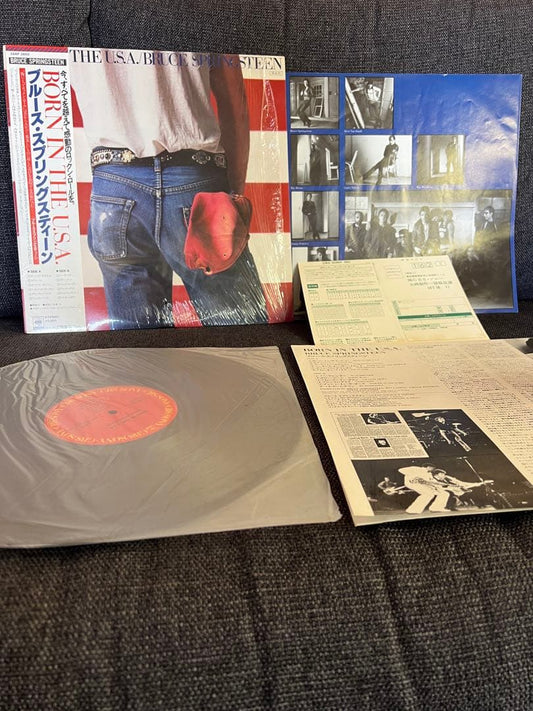 Bruce Springsteen - Born In The U.S.A. Vinyl LP 1984 Japan w/ Obi & Inserts