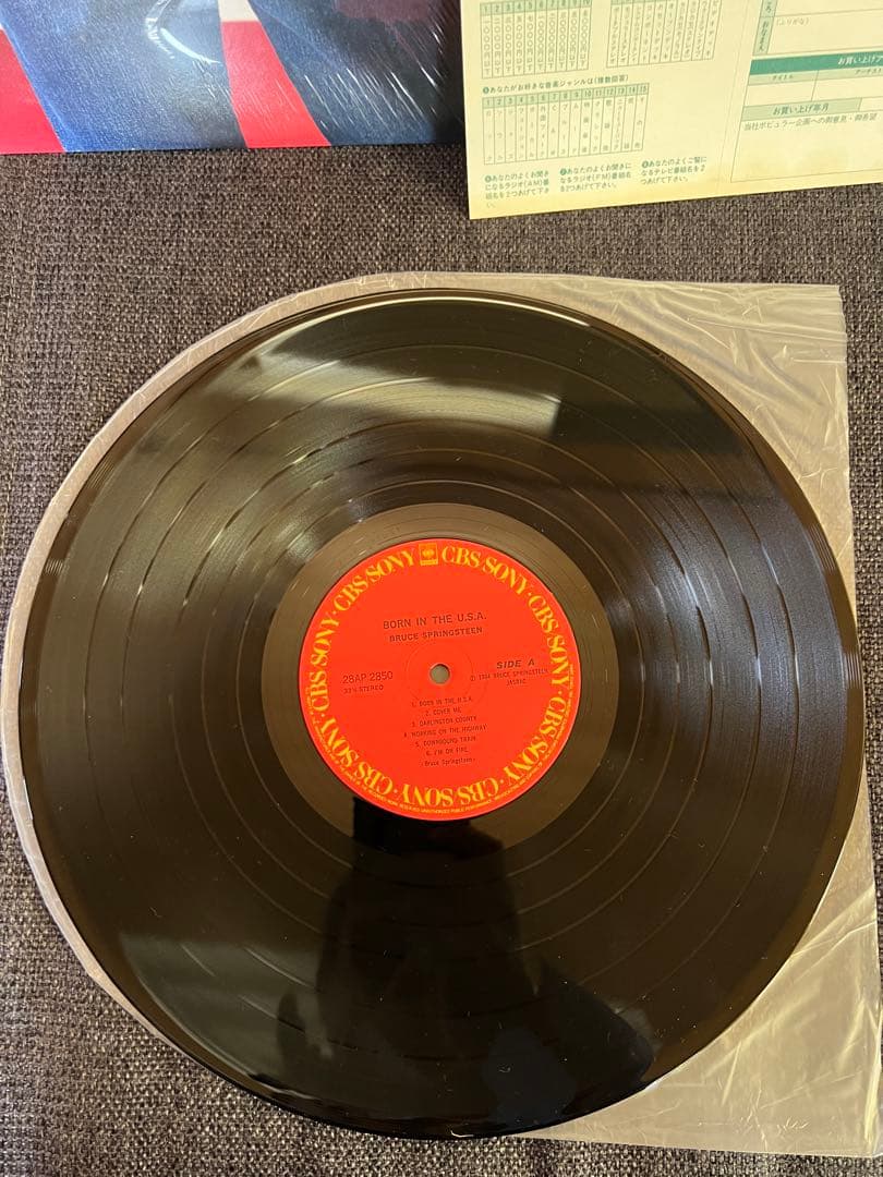 Bruce Springsteen - Born In The U.S.A. Vinyl LP 1984 Japan w/ Obi & Inserts