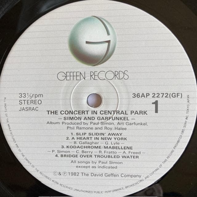 Simon & Garfunkel - The Concert in Central Park 2LP Japan Vinyl Obi 36AP 2271-2