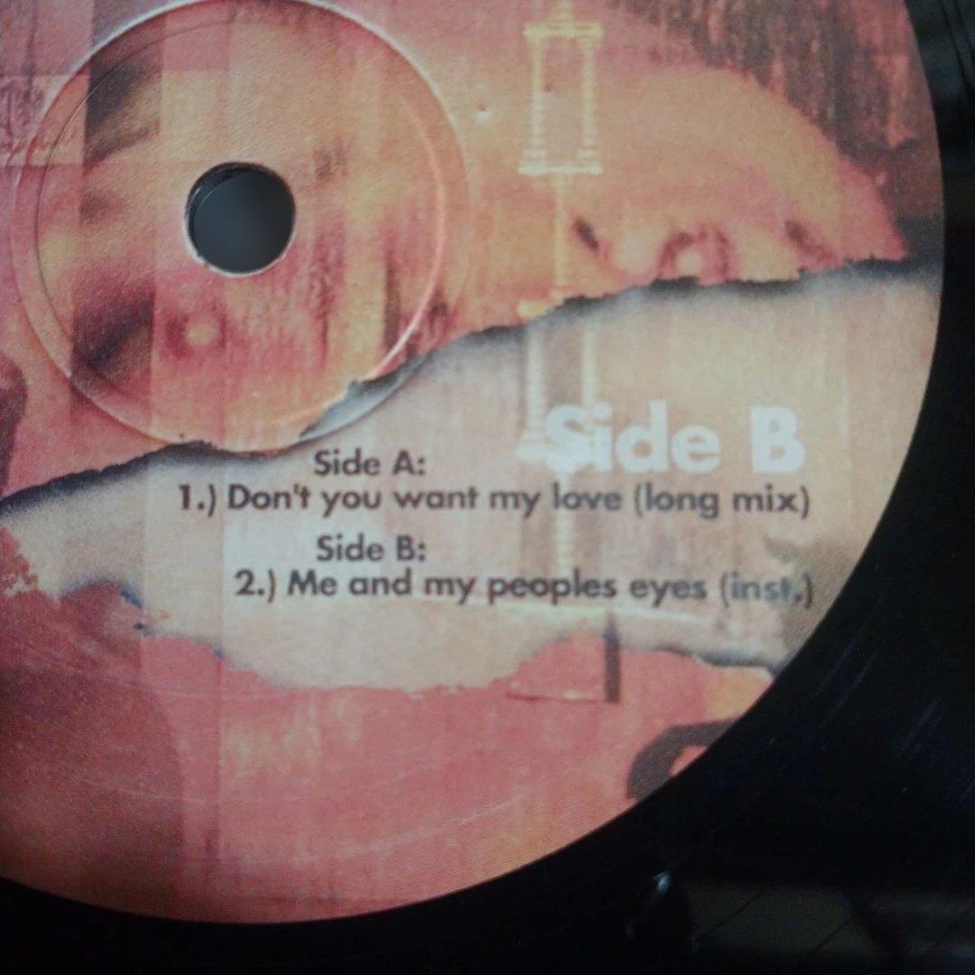 Don’t You Want My Love 12” Vinyl Black Unopened Artwork Label Bass | Japansoundstore