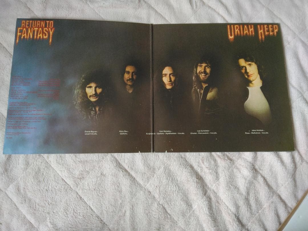 Uriah Heep - Return To Fantasy Vinyl LP 1975 USA Pressing John Wetton Rock