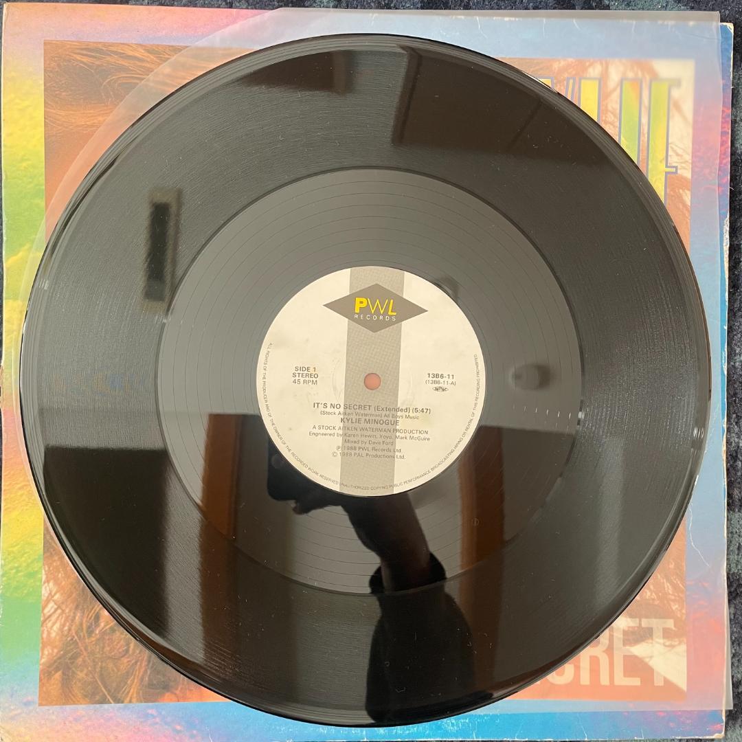 Kylie Minogue It's No Secret 12" Vinyl 1988 Japan Import PWL Records 13B6-11