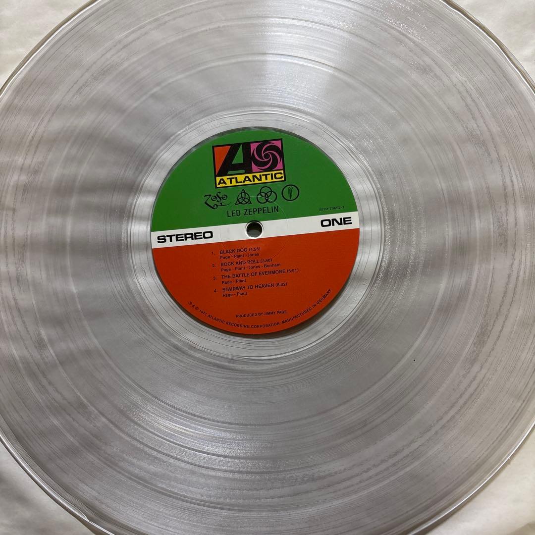 Led Zeppelin IV Crystal-Clear Vinyl LP Germany Pressing