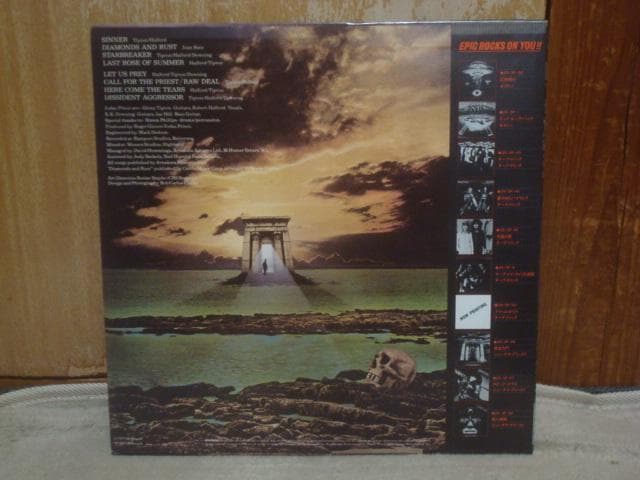 Judas Priest - Sin After Sin LP Japan 1977 Epic 25-3P-46 with Obi & Insert